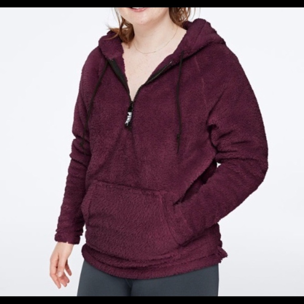 New Pink Half Teddy-Zip